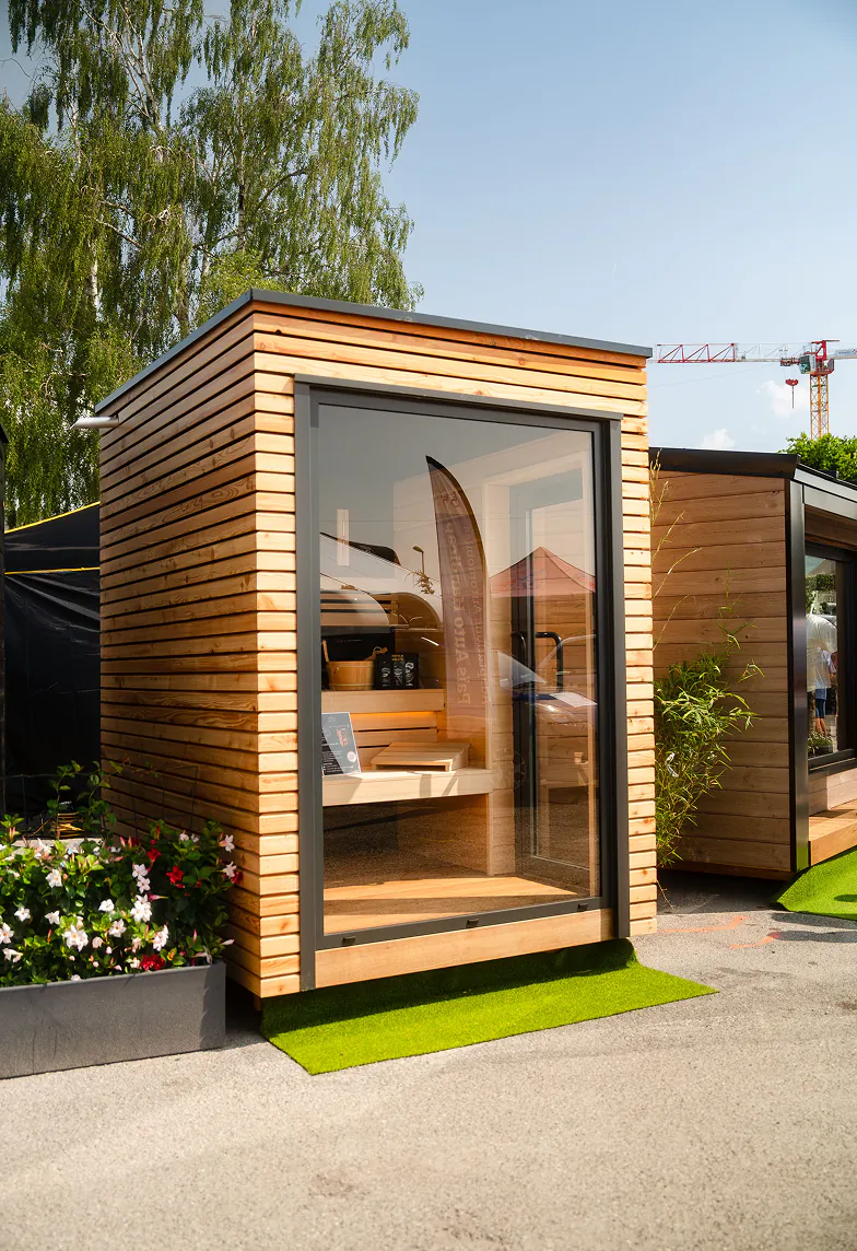 Sauna sur mesure en bois, C2K Charpente Haute-Savoie